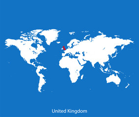 Fototapeta na wymiar map of United Kingdom