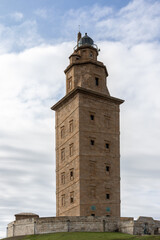 Fototapeta premium tower of hercules in La Coruna, Spain.