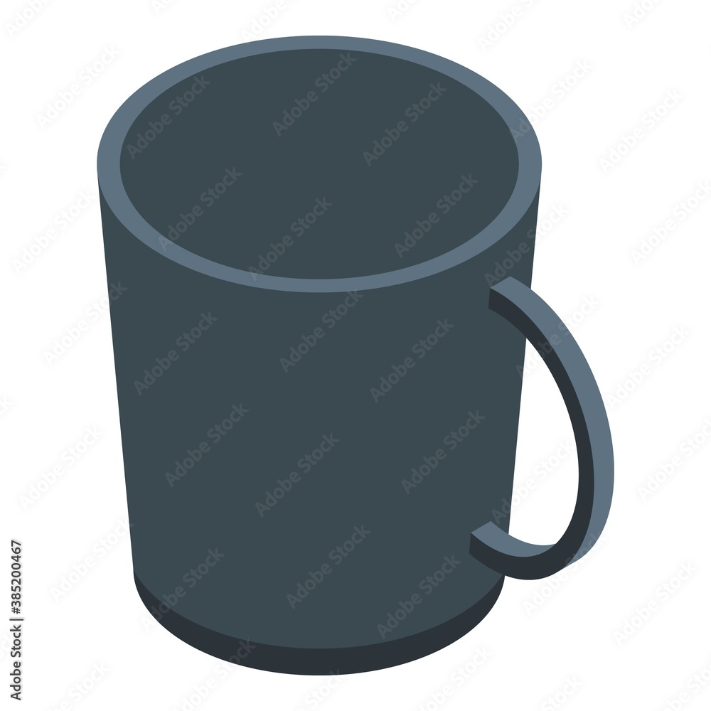 Poster espresso mug icon. isometric of espresso mug vector icon for web design isolated on white background