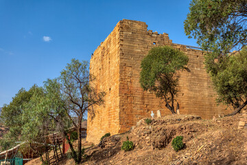 Ruins of the Great Temple of the Moon from 700 BC in Yeha, Tigray region. The oldest standing...