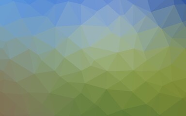 Light Blue, Green vector polygonal background.