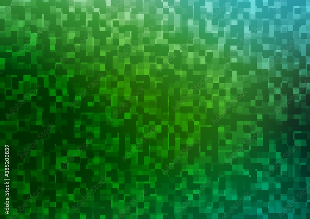 Poster light green vector texture in rectangular style.