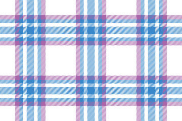 Tartan plaid pattern in blue. Print fabric texture seamless. Check vector background.