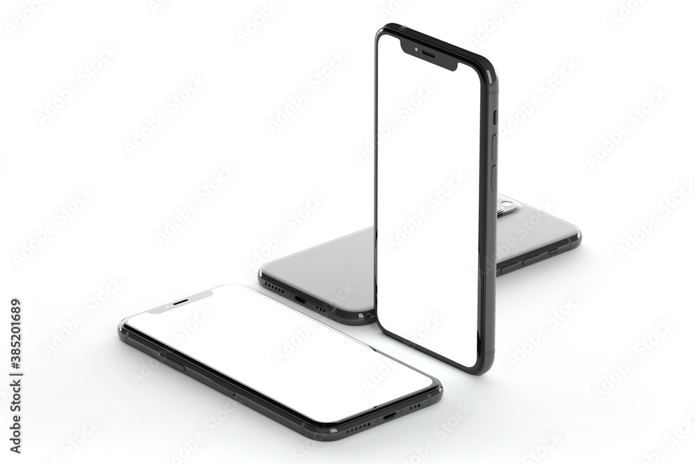 Poster mock up of device - 3d rendering