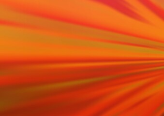 Light Orange vector blurred shine abstract background.
