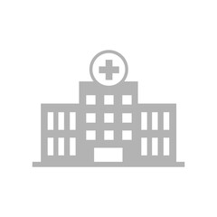 Hospital building icon symbol vector