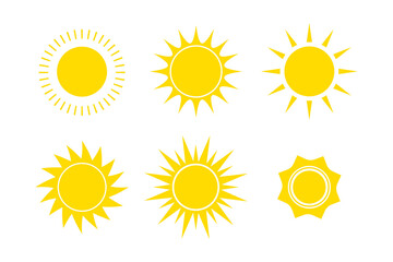 Modern sun set icon symbol vector