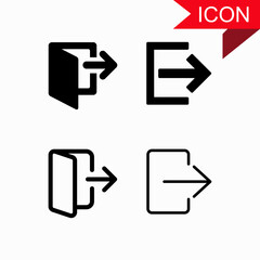 Sign Out, Logout icon for graphic and web design