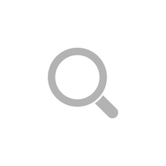 simple magnifying glass icon logo