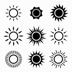 sun set icon symbol vector