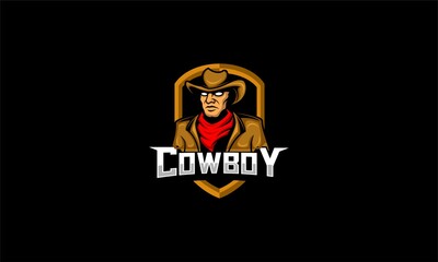 Cowboy logo gaming esport 