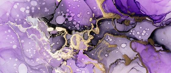 Moderne handgemalte Kunstwerke mit abstraktem, transparentem Alkoholtintenhintergrund. Kunst für Design © viktoriya89