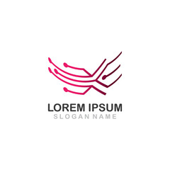 Technology Logo Design Vector template, Design Concept creative