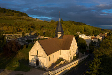 Fototapeta na wymiar Eglise Sainte Radegonde de Giverny (Eure, France)