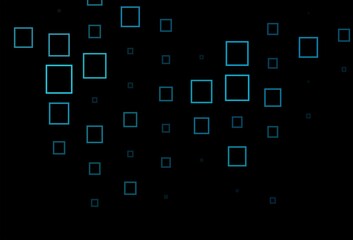 Obraz premium Dark BLUE vector texture in rectangular style.