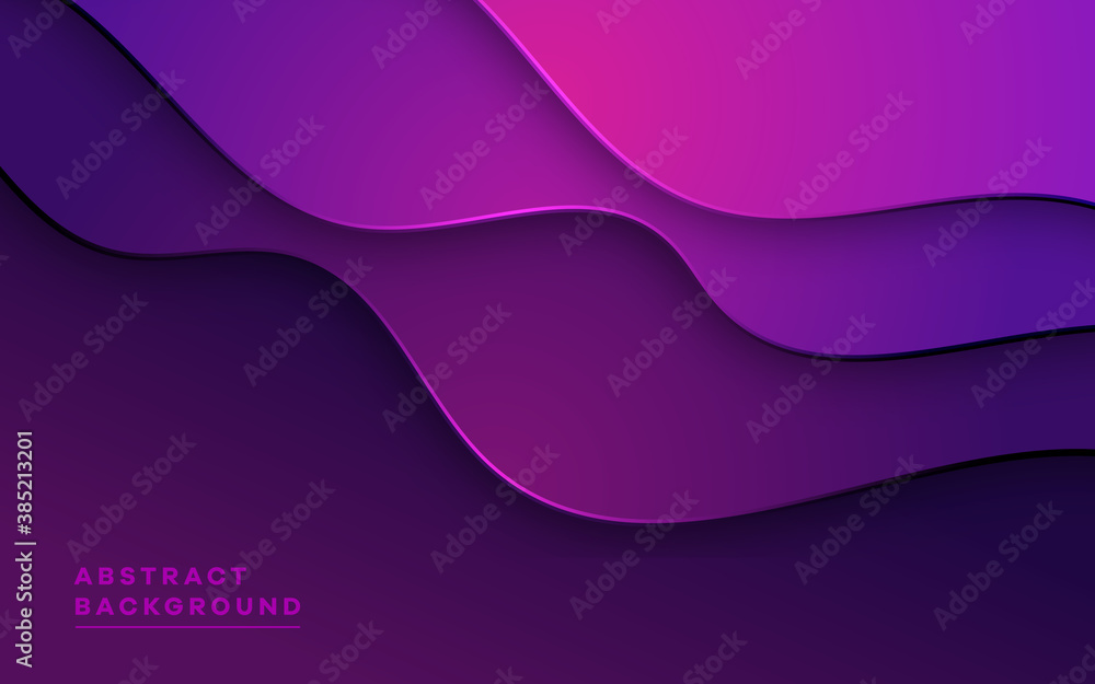 Poster dynamic abstract background gradient wavy shape