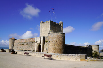 Vauban military fortress of Fouras in sunny day in Charente France