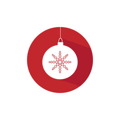 Vector Flat Christmas Balls icon