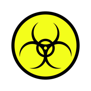 Malware Attention Hazard sign icon vector illustration