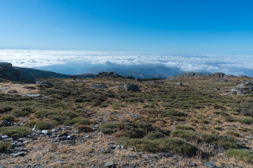 Mountainous landscape in the Sierra de los Filabres in southern Spain