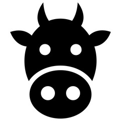 
An animal face, cow
 