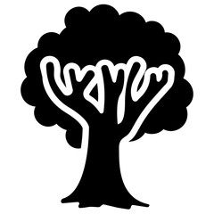 
Short shrub tree icon

