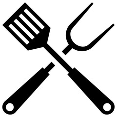 
Serving cutlery icon design
