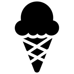 
 Chocolate scoops known as  ice cream, a yummy dessert
