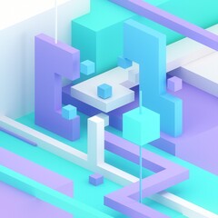 abstract background with cubes