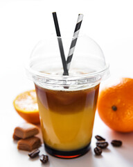 Orange and coffee cocktail