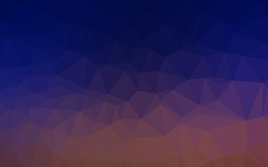 Obraz premium Dark Blue, Red vector low poly texture.