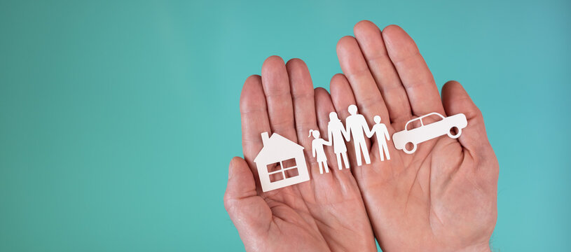 Concept Of Life, Home And Auto Insurance