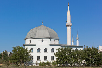 Fototapeta na wymiar Cathedral mosque Yany Dzhami in the city of Saki, Crimea