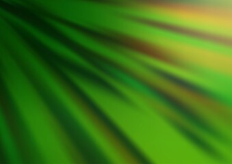 Light Green vector blurred shine abstract pattern.
