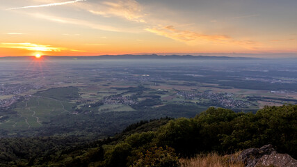 Lever de soleil en Alsace