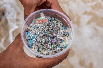 Microplastic waste is becoming a serious environmental problem