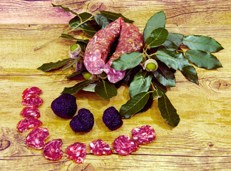 salame e tartufo nero