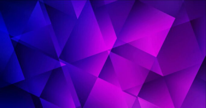 4K looping dark purple, pink video with polygonal materials. Trendy vibrant holographic clip in halftone style. Clip for mobile apps. 4096 x 2160, 30 fps. Codec Photo JPEG.
