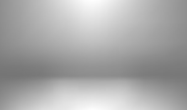 Studio white 3d background for photography or showroom, empty white space