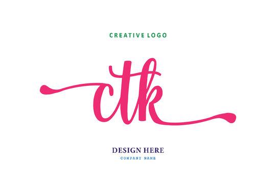 simple CTK letter arrangement logo is easy to understand, simple and authoritative