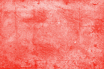 Decorative red background. Paint texture. Red wall surface