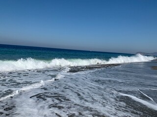 waves on the beach