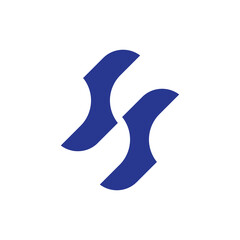 SS letter logo design vector