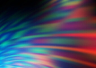 Dark Blue, Red vector modern bokeh pattern.