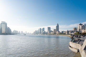 ShangHai city skyline at sunrise