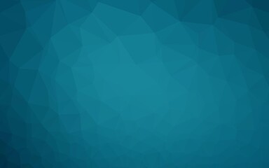 Fototapeta premium Dark BLUE vector shining triangular pattern.