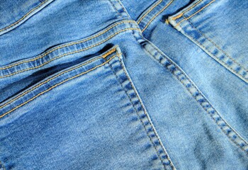 Fototapeta premium blue jeans texture background