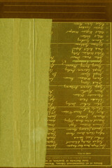 Obraz premium Colorful torn paper collage close-up. Texture made from various paper and cardboard parts. Damaged old paper background. Vintage blank wallpaper. Material design backdrop.