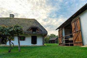 Fototapeta na wymiar Pityerszer landscape old traditional village in Őrség Hungary