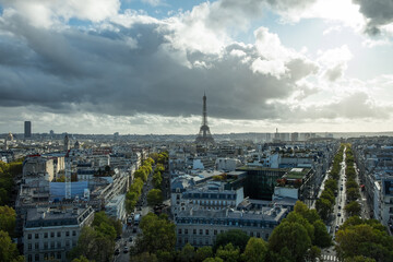 Blick auf Paris mit Eifelturm